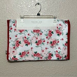 Rachel Zoe Pink Roses & Hearts Placemats. Set of 4